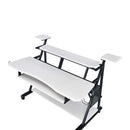 Willow Music Desk, White & Black Finish Acme