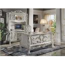 Dresden Computer Desk & Hutch, Bone White Finish Acme