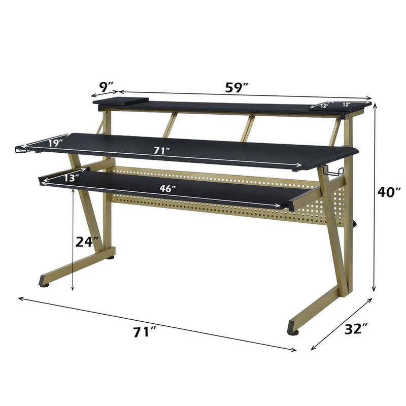 Saida Music Desk, Black Finish Acme