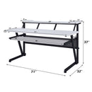 Saida Music Desk, White Finish Acme