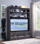 Cargo Bookcase w/Ladder, Gunmetal Acme