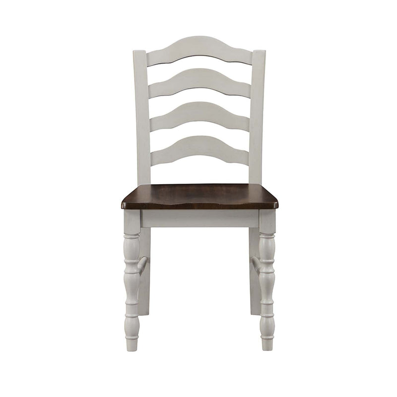 Bettina 5PC Pack Dining Set, Gray & Weathered Oak Finish Acme