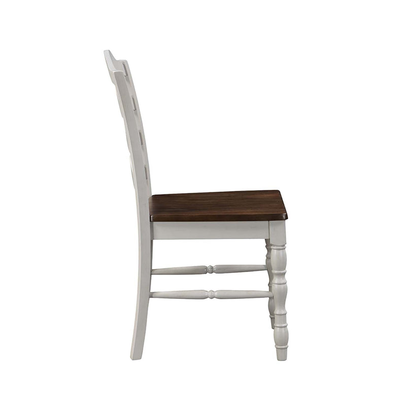 Bettina 5PC Pack Dining Set, Gray & Weathered Oak Finish Acme