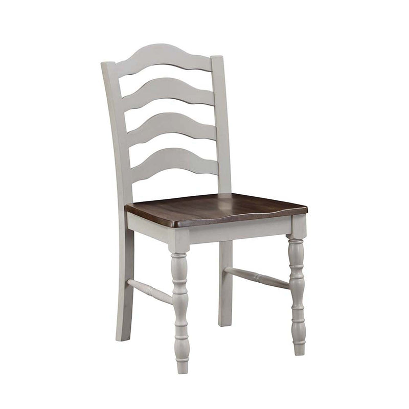 Bettina 5PC Pack Dining Set, Gray & Weathered Oak Finish Acme