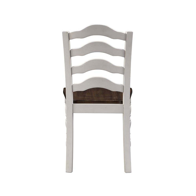 Bettina 5PC Pack Dining Set, Gray & Weathered Oak Finish Acme
