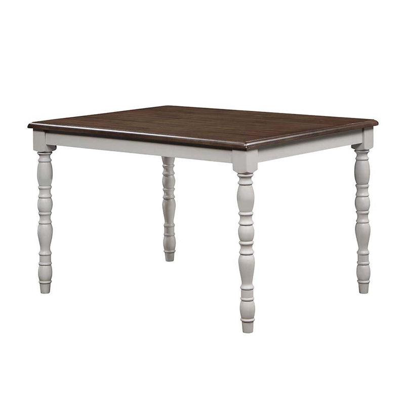Bettina 5PC Pack Dining Set, Gray & Weathered Oak Finish Acme