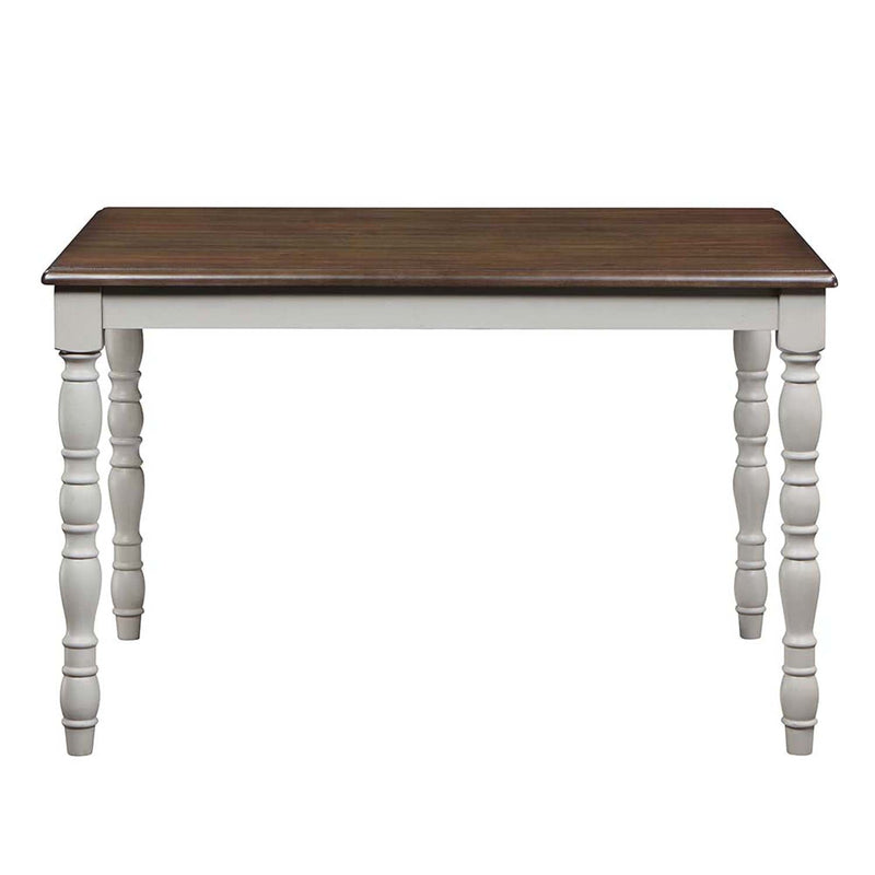 Bettina 5PC Pack Dining Set, Gray & Weathered Oak Finish Acme