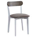 Fidelity 5Pc Pack Dining Set, White & Gray Finish Acme