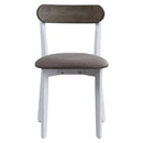 Fidelity 5Pc Pack Dining Set, White & Gray Finish Acme