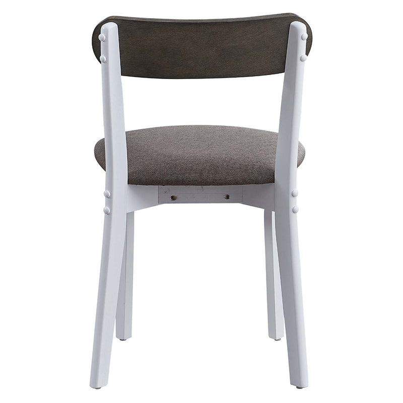Fidelity 5Pc Pack Dining Set, White & Gray Finish Acme
