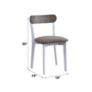 Fidelity 5Pc Pack Dining Set, White & Gray Finish Acme