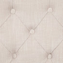 Gerardo Side Chair 2Pc, Beige Linen & Weathered Espresso Finish Acme