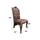 Versailles Side Chair 2Pc, Faux Leather Acme