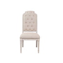 Wynsor Side Chair 2Pc, Antique White Finish Acme