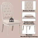 Wynsor Side Chair 2Pc, Antique White Finish Acme