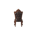 Picardy Side Chair 2Pc, Faux Leather & Honey Oak Finish Acme