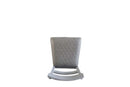 House Marchese Side Chair 2Pc, Two Tone Gray Fabric & Pearl Gray Finish Acme