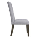Merel Side Chair 2Pc, Gray Linen & Gray Oak Finish Acme