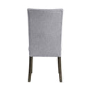 Merel Side Chair 2Pc, Gray Linen & Gray Oak Finish Acme