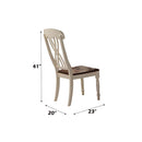Dylan Side Chair 2Pc, Buttermilk & Oak Finish Acme