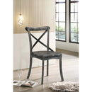 Kendric Side Chair 2Pc, Rustic Gray Finish Acme