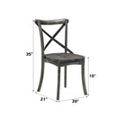 Kendric Side Chair 2Pc, Rustic Gray Finish Acme
