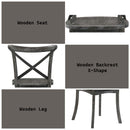 Kendric Side Chair 2Pc, Rustic Gray Finish Acme