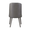 Waylon Side Chair 2Pc, Gray Faux Leather & Gray Oak Finish Acme