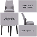 Belay Side Chair 2Pc, Gray Fabric & Gray Oak Finish Acme