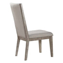 Rocky Side Chair 2Pc, Fabric & Gray Oak Finish Acme