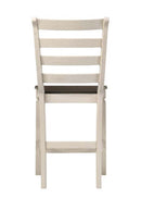 Tasnim Counter Height Chair 2Pc, Oak & Antique White Finish Acme