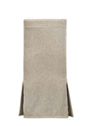 Faustine Side Chair 2Pc, Tan Fabric & Salvaged Light Oak Finish Acme