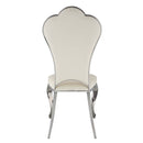 Cyrene Side Chair 2Pc, Beige Faux Leather Acme