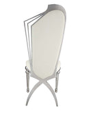 Cyrene Side Chair 2Pc, Beige Faux Leather Acme