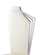 Cyrene Side Chair 2Pc, Beige Faux Leather Acme