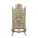 Danae Side Chair 2Pc, Faux Leather , Champagne & Gold Finish Acme