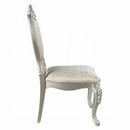 Bently Side Chair 2Pc, Fabric & Champagne Finish Acme
