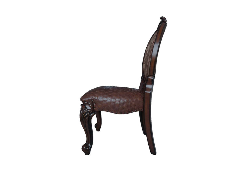 Versailles Side Chair 2Pc, Cherry Finish Acme
