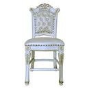 Vendome Counter Height Chair 2Pc, Antique Pearl Finish Acme