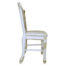 Vendome Counter Height Chair 2Pc, Antique Pearl Finish Acme