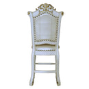 Vendome Counter Height Chair 2Pc, Antique Pearl Finish Acme