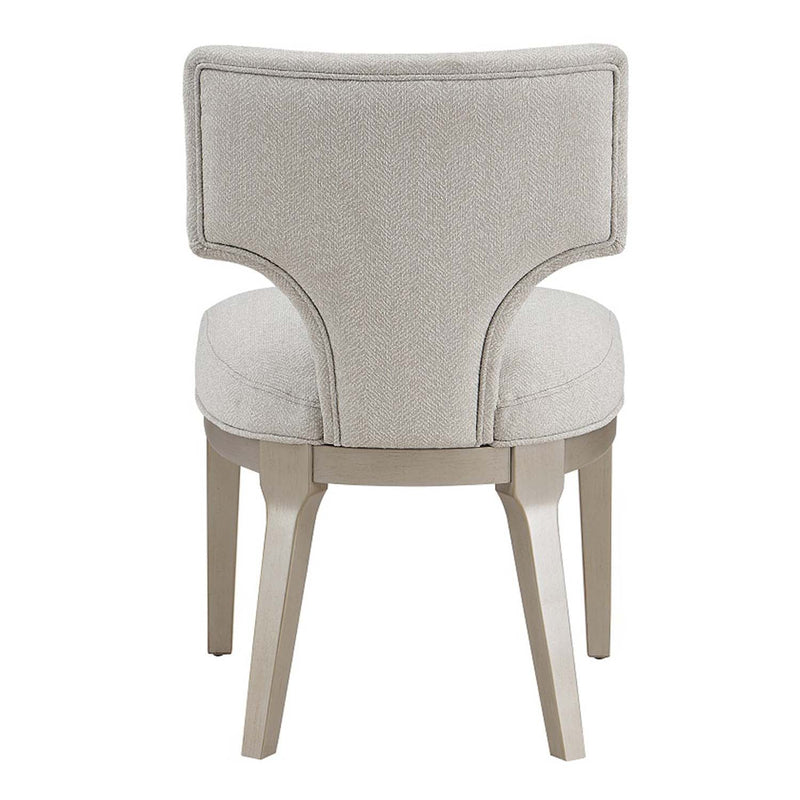 Kasa Side Chair 2Pc, Linen & Champagne Finish Acme
