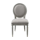Adalynn Side Chair 2Pc, Gray Fabric & Weathered Gray Oak Finish Acme
