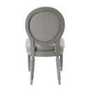Adalynn Side Chair 2Pc, Gray Fabric & Weathered Gray Oak Finish Acme