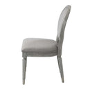 Adalynn Side Chair 2Pc, Gray Fabric & Weathered Gray Oak Finish Acme
