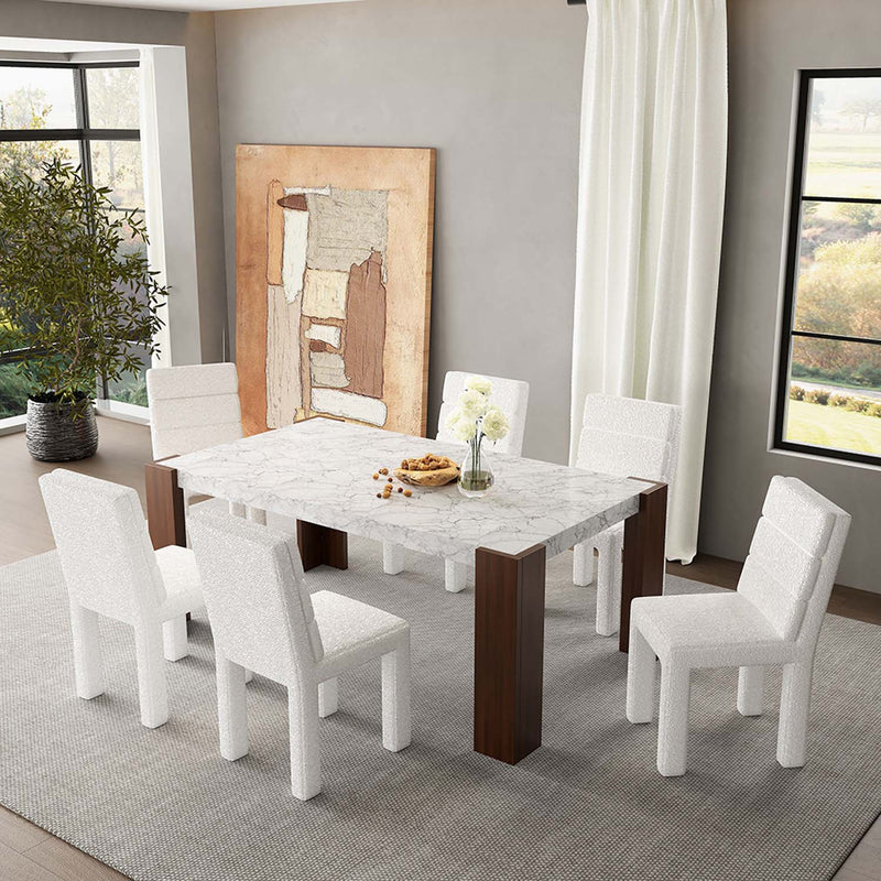 Hettie Side Chair 2Pc, Beige Boucle Acme