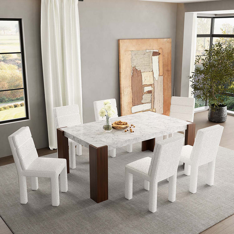 Hettie Side Chair 2Pc, Beige Boucle Acme