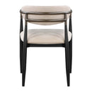 Jaramillo Side Chair 2Pc, Beige Chenille & Black Finish Acme