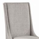 Hollyn Side Chair 2Pc, Gray Linen & White Finish Acme