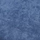 Bevis Side Chair 2Pc, Blue Fabric & Walnut Finish Acme